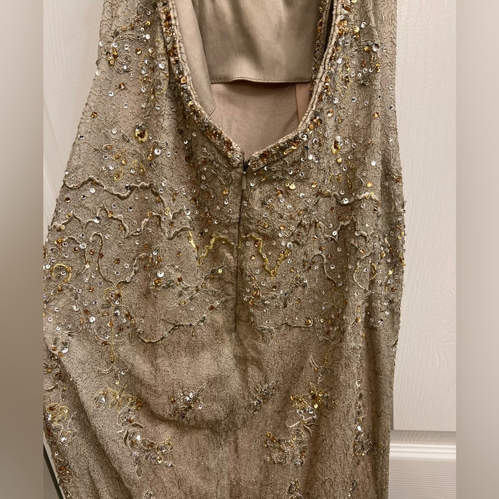 MANDALAY Beaded Lace Evening Gown - Picture 4 of 6